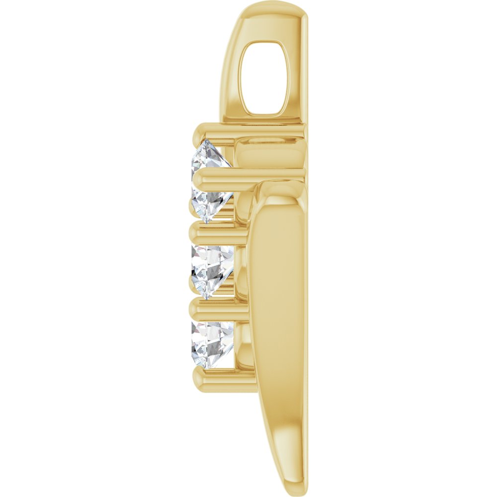 14K Yellow Gold 1/3 CTW Natural Diamond Pendant