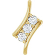 14K Yellow Gold 1/3 CTW Natural Diamond Pendant