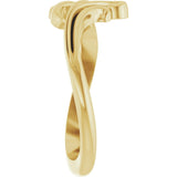 14K Yellow Freeform Bypass Ring