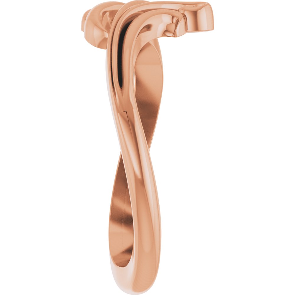 14K Rose Freeform Bypass Ring