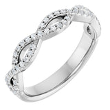 14K White 1/5 CTW Natural Diamond Anniversary Band