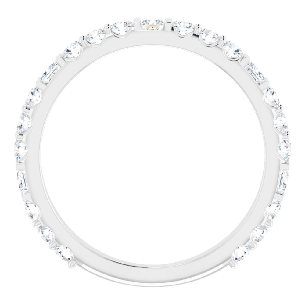 Platinum 3/4 CTW Natural Diamond Anniversary Band