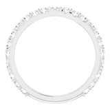 Platinum 3/4 CTW Natural Diamond Anniversary Band