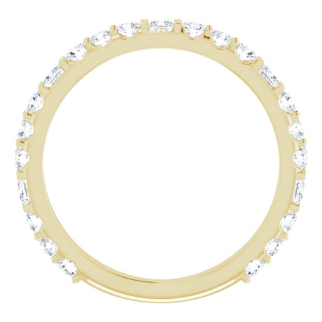 14K Yellow 3/4 CTW Natural Diamond Anniversary Band