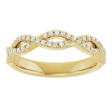 14K Yellow 1/5 CTW Natural Diamond Anniversary Band