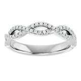 14K White 1/5 CTW Natural Diamond Anniversary Band