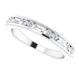 14K White 1/2 CTW Natural Diamond Anniversary Band