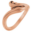 14K Rose Freeform Bypass Ring  