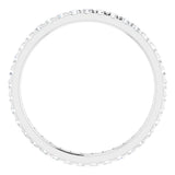 14K White Gold 5/8 CTW Lab-Grown Diamond  French-Set Eternity Band Size 6.5
