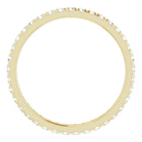 14K Yellow Gold 1/2 CTW Lab-Grown Diamond  French-Set Eternity Band Size 5