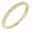 14K Yellow Gold 1/2 CTW Lab-Grown Diamond  French-Set Eternity Band Size 5