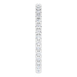 14K White Gold 5/8 CTW Lab-Grown Diamond  French-Set Eternity Band Size 6.5