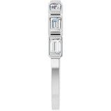 14K White 1/2 CTW Natural Diamond Anniversary Band