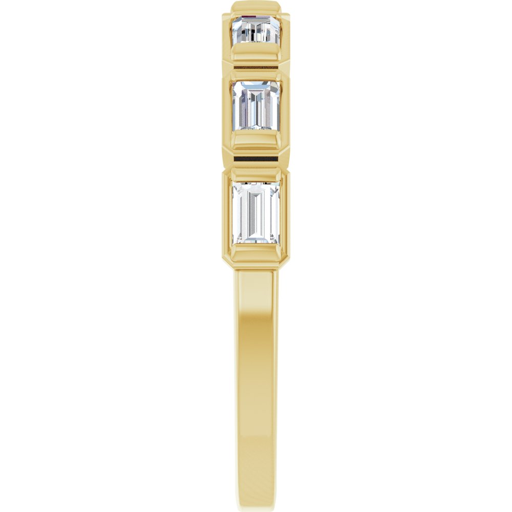 14K Yellow 1/2 CTW Natural Diamond Anniversary Band