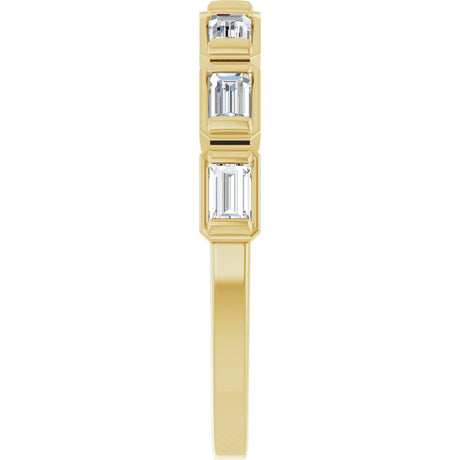 14K Yellow 1/2 CTW Natural Diamond Anniversary Band