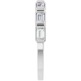 14K White 1/2 CTW Natural Diamond Anniversary Band