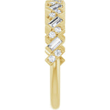 14K Yellow 1/2 CTW Natural Diamond Anniversary Band