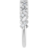 14K White 1/2 CTW Natural Diamond Anniversary Band