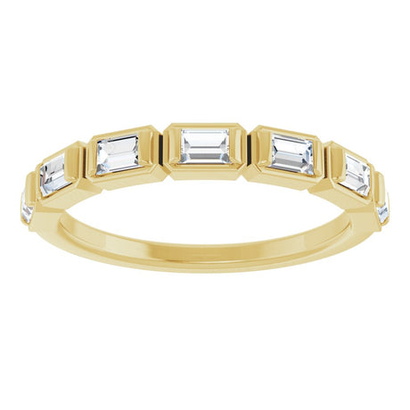 14K Yellow 1/2 CTW Natural Diamond Anniversary Band