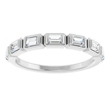 14K White 1/2 CTW Natural Diamond Anniversary Band