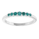 Sterling Silver Natural Alexandrite Stackable Ring