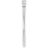 14K White Gold 1/6 CTW Natural Diamond Stackable Ring    