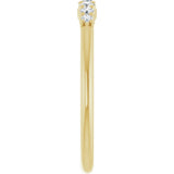 14K Yellow Gold 1/6 CTW Natural Diamond Stackable Ring      