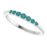 Sterling Silver Natural Alexandrite Stackable Ring