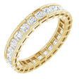 14K Yellow 1 1/2 CTW Natural Diamond Eternity Band Size 7