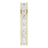 14K Yellow 1 1/2 CTW Natural Diamond Eternity Band Size 7
