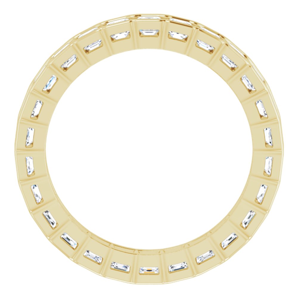 14K Yellow 1 1/2 CTW Natural Diamond Eternity Band Size 7