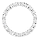 14K White 1 1/3 CTW Natural Diamond Eternity Band