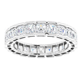 14K White 3 1/3 CTW Natural Diamond Eternity Band Size 7