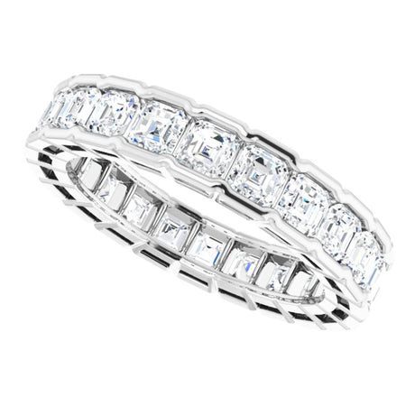 14K White 3 1/3 CTW Natural Diamond Eternity Band Size 7