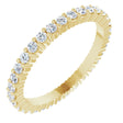14K Yellow 1/2 CTW Lab-Grown Diamond Eternity Band Size 4