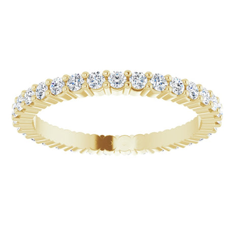 14K Yellow 1/2 CTW Lab-Grown Diamond Eternity Band