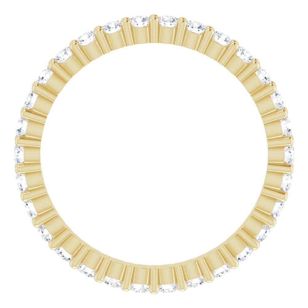 14K Yellow Gold 5/8 CTW Lab-Grown Diamond Eternity Band Size 5