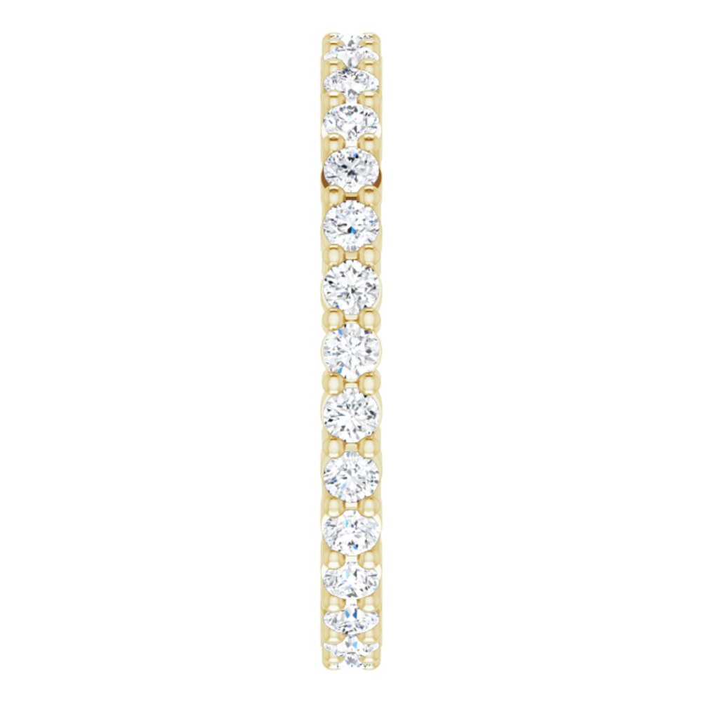 14K Yellow Gold 5/8 CTW Lab-Grown Diamond Eternity Band Size 5