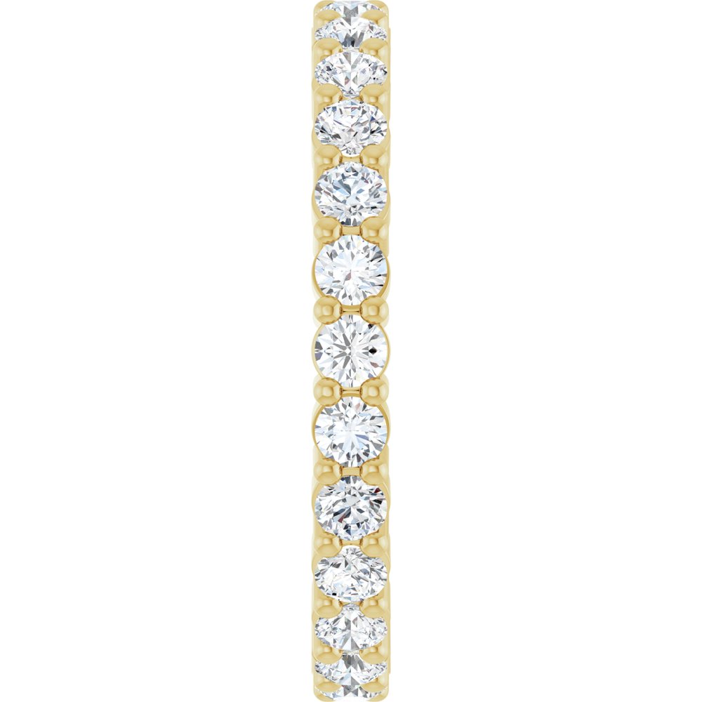 14K Yellow Gold 3/4 CTW Natural Diamond Eternity Band Size 5