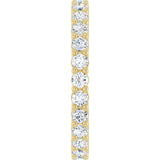 14K Yellow Gold 3/4 CTW Natural Diamond Eternity Band Size 5