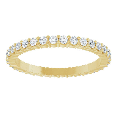 14K Yellow 1/2 CTW Lab-Grown Diamond Eternity Band Size 5
