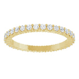 14K Yellow 1/2 CTW Lab-Grown Diamond Eternity Band