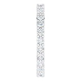 10K White Gold 3/4 CTW Natural Diamond Eternity Band Size 5.25