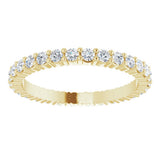 14K Yellow Gold 5/8 CTW Lab-Grown Diamond Eternity Band Size 5