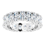 14K White Gold 3 3/8 CTW Lab-Grown Diamond Eternity Band Size 5.25
