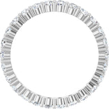 14K White 9/10 CTW Lab-Grown Diamond Eternity Band Size 5