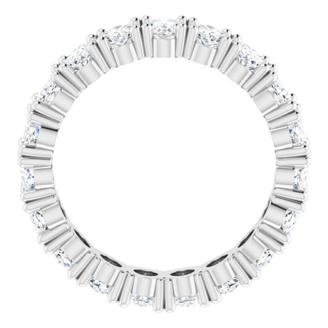 14K White Gold 3 3/8 CTW Lab-Grown Diamond Eternity Band Size 5.25