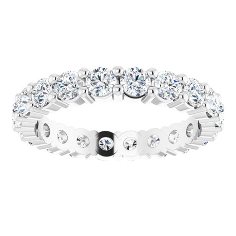 14K White Gold 1 3/8 CTW Lab-Grown Diamond Eternity Band Size 5.5