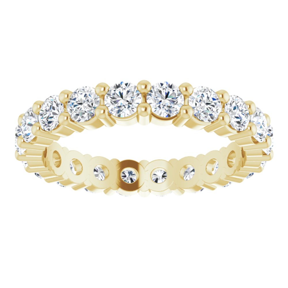 14K Yellow Gold 1 3/8 CTW Lab-Grown Diamond Eternity Band Size 5.5