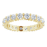 14K Yellow Gold 1 3/8 CTW Lab-Grown Diamond Eternity Band Size 5.5